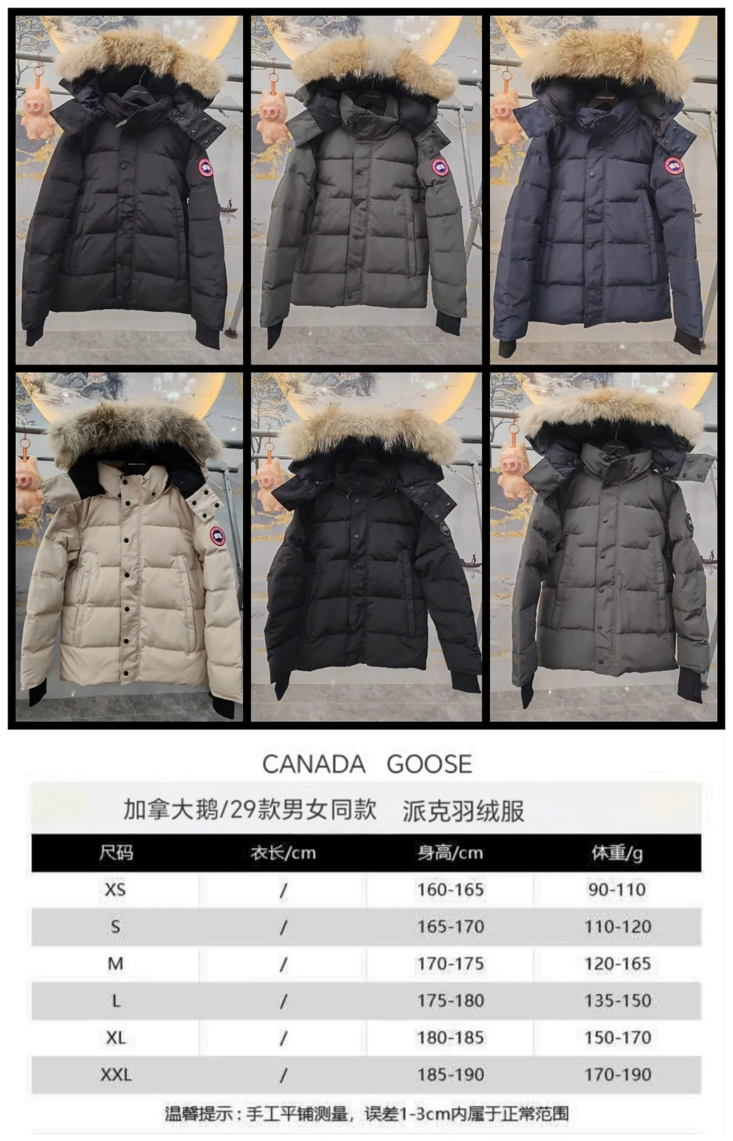 Canada Goose MacMillan Parka — customer size reference