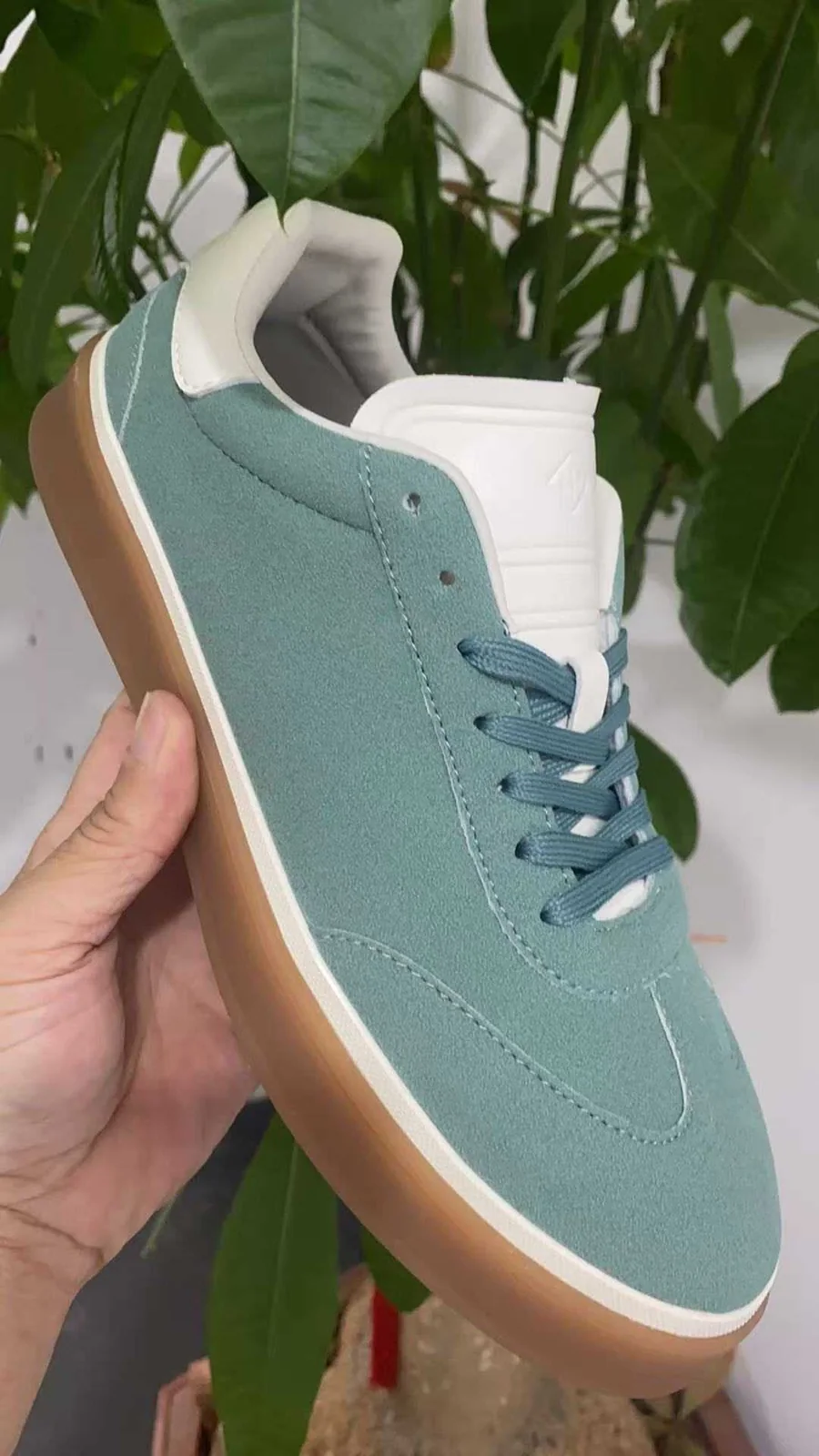 Loro Piana Tennis Walk Sneakers — Light Blue — supplied view