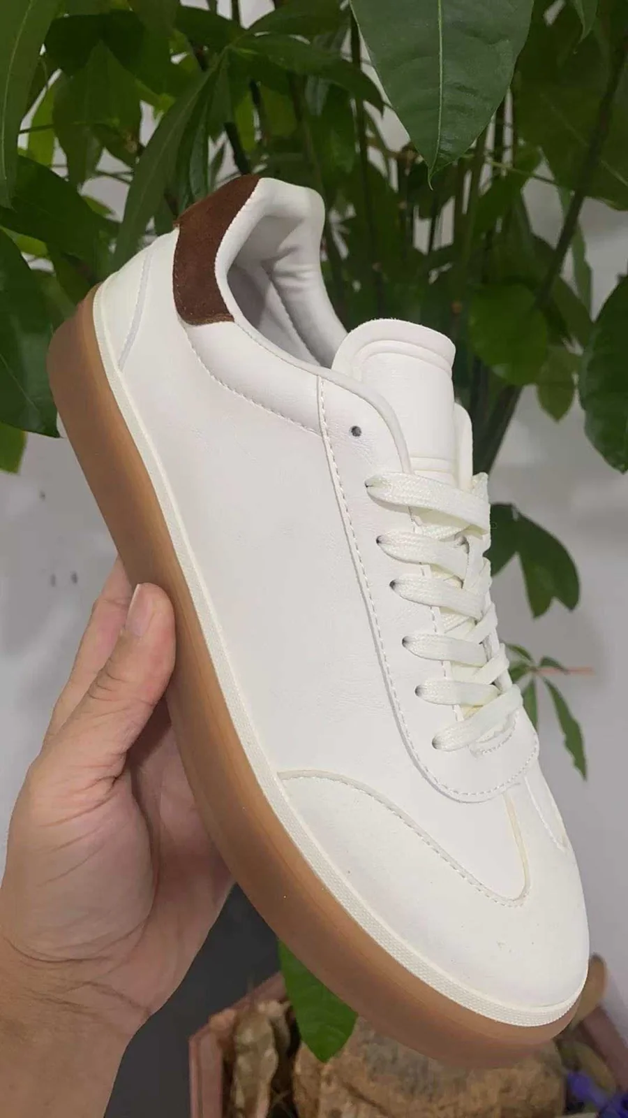 Loro Piana Tennis Walk Sneakers — White — supplied view