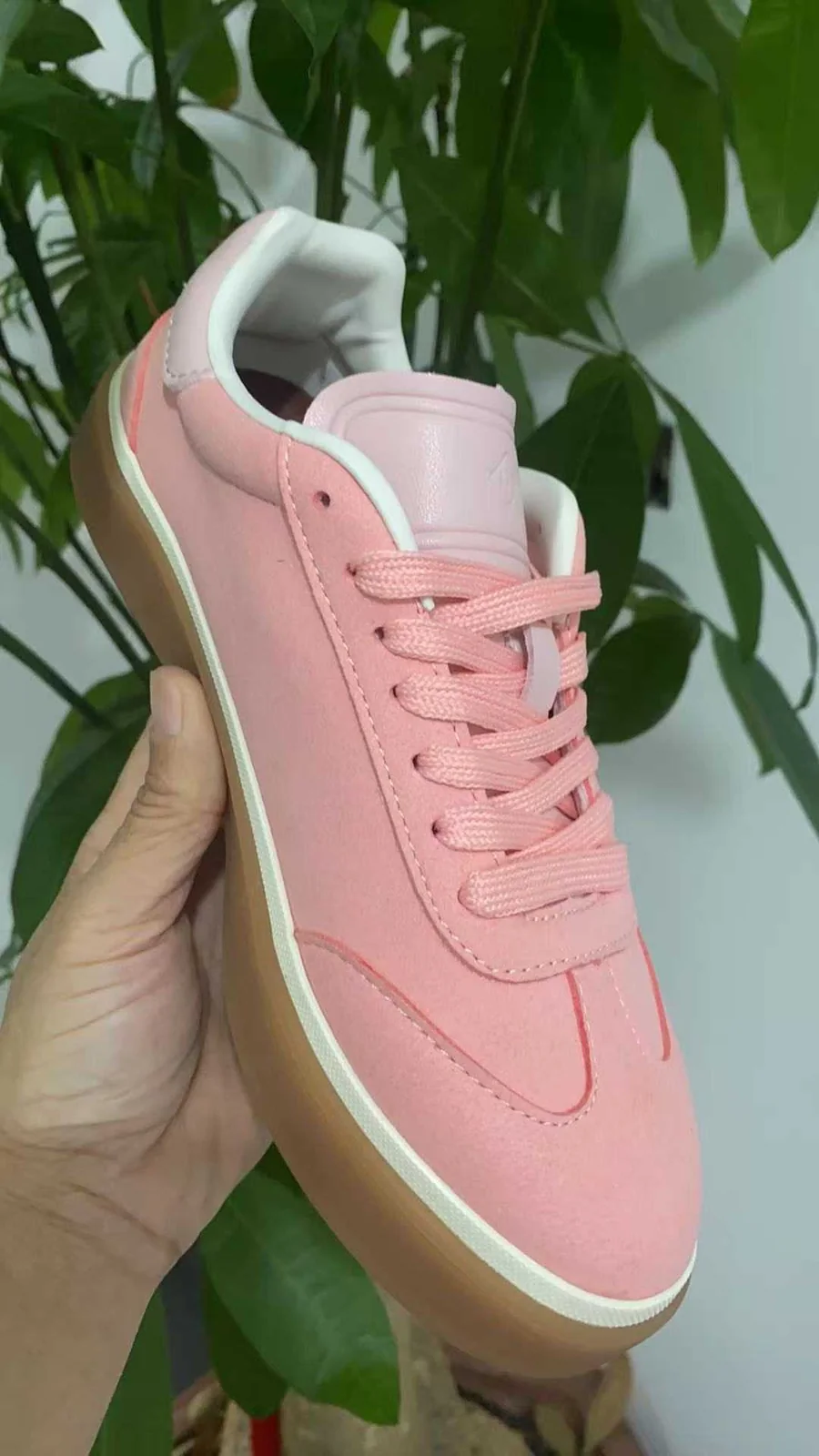 Loro Piana Tennis Walk Sneakers — Pink — supplied view