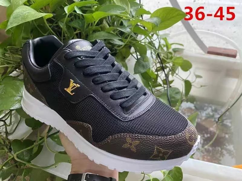 Louis Vuitton Run Away Sneaker — Black / Brown — supplied view