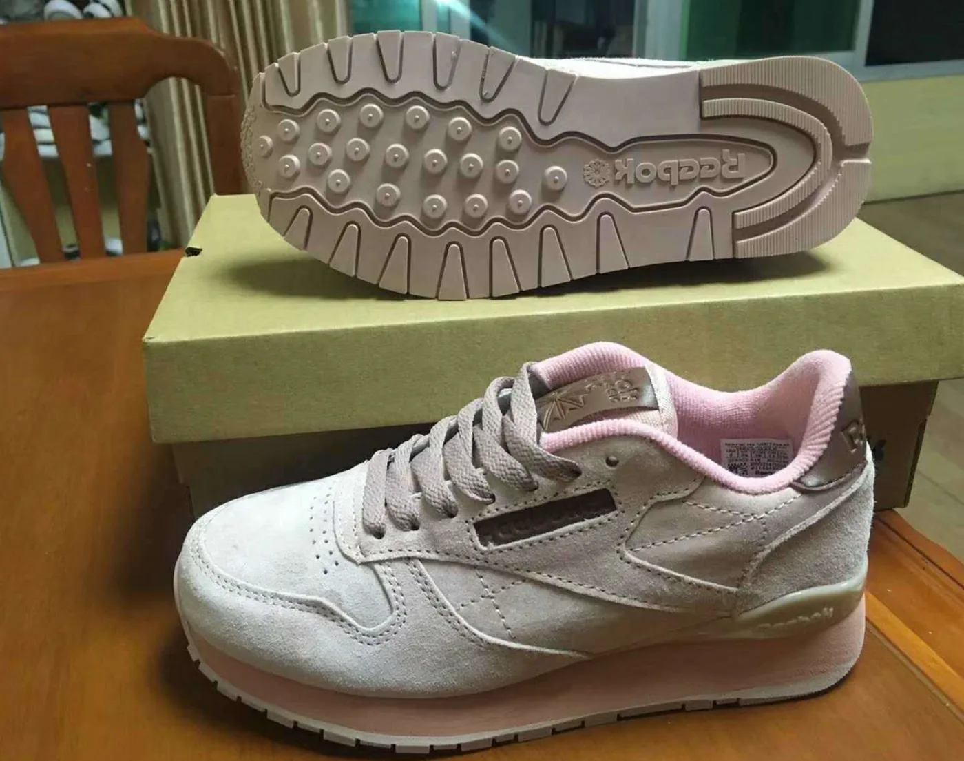 Reebok Classic Retro Pigskin Nubuck Sneakers — supplied photograph 1