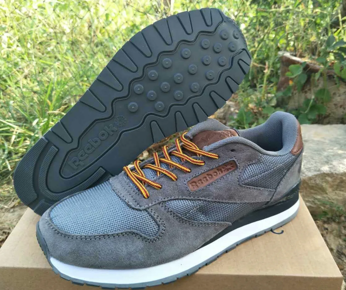 Reebok Classic Retro Pigskin Nubuck Sneakers — supplied photograph 7