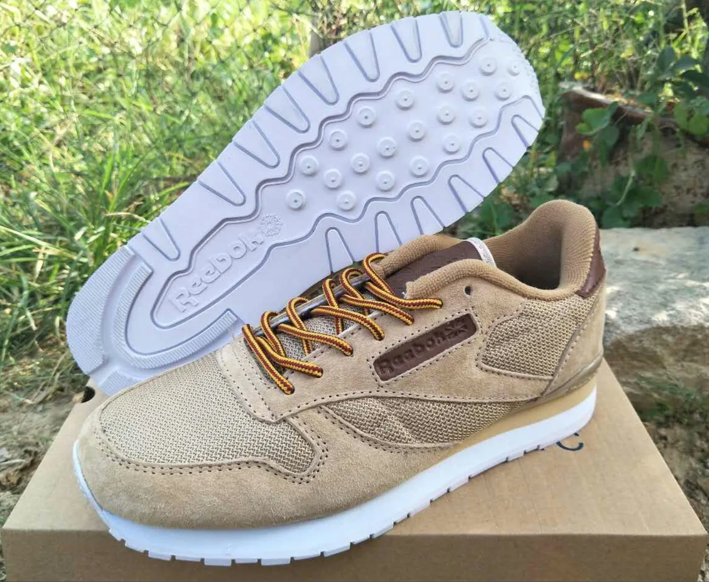 Reebok Classic Retro Pigskin Nubuck Sneakers — supplied photograph 5