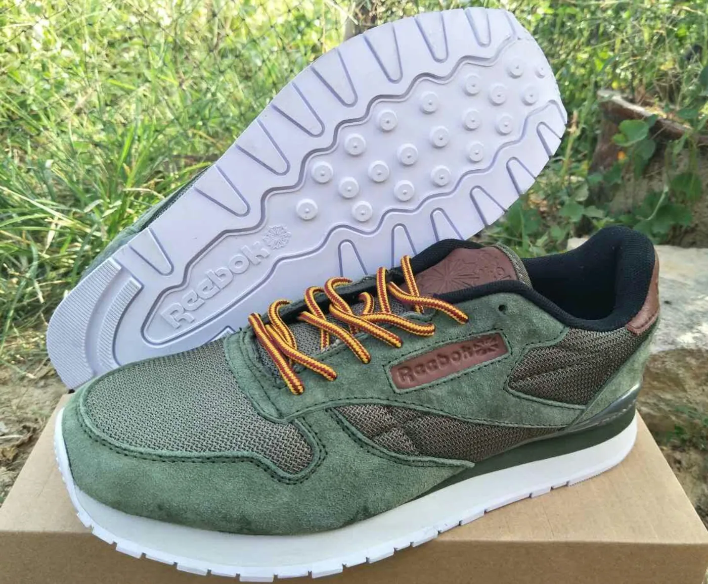 Reebok Classic Retro Pigskin Nubuck Sneakers — supplied photograph 4