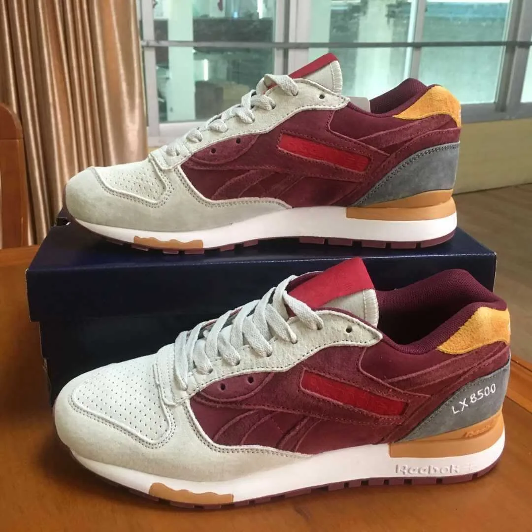 Reebok LX8500 — Burgundy / White — supplied view