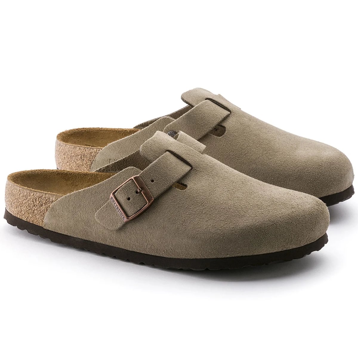 Birkenstock Boston — taupe — pair view (official reference photograph)