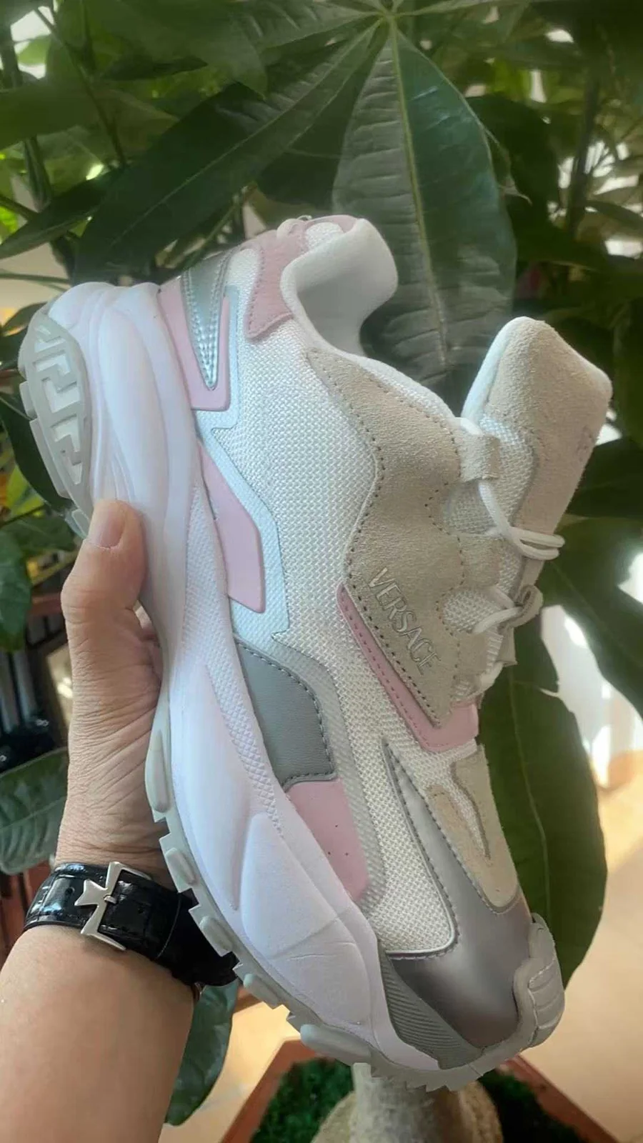 Versace Chain Reaction Sneakers — supplied view