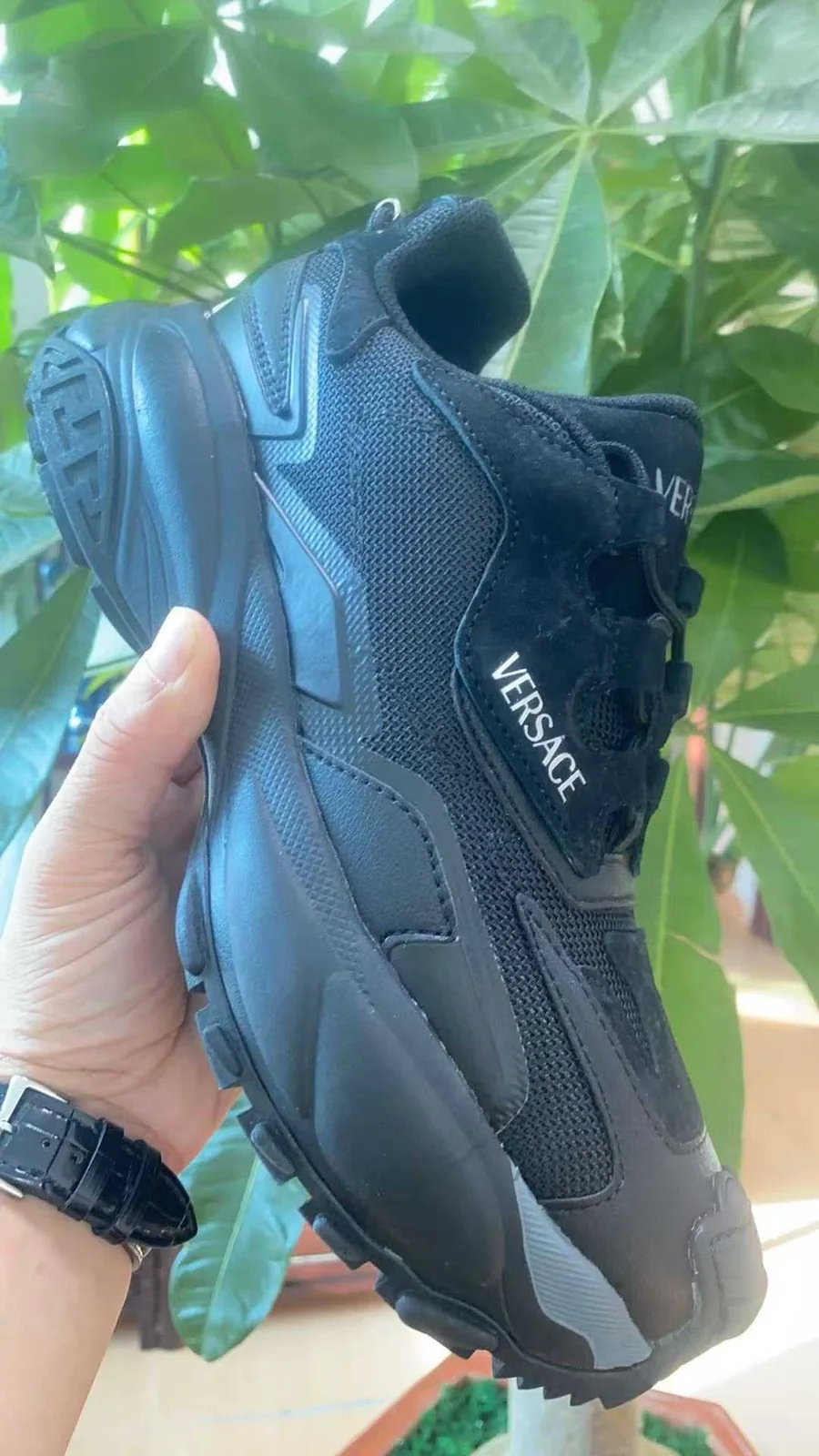 Versace Chain Reaction Sneakers — supplied view