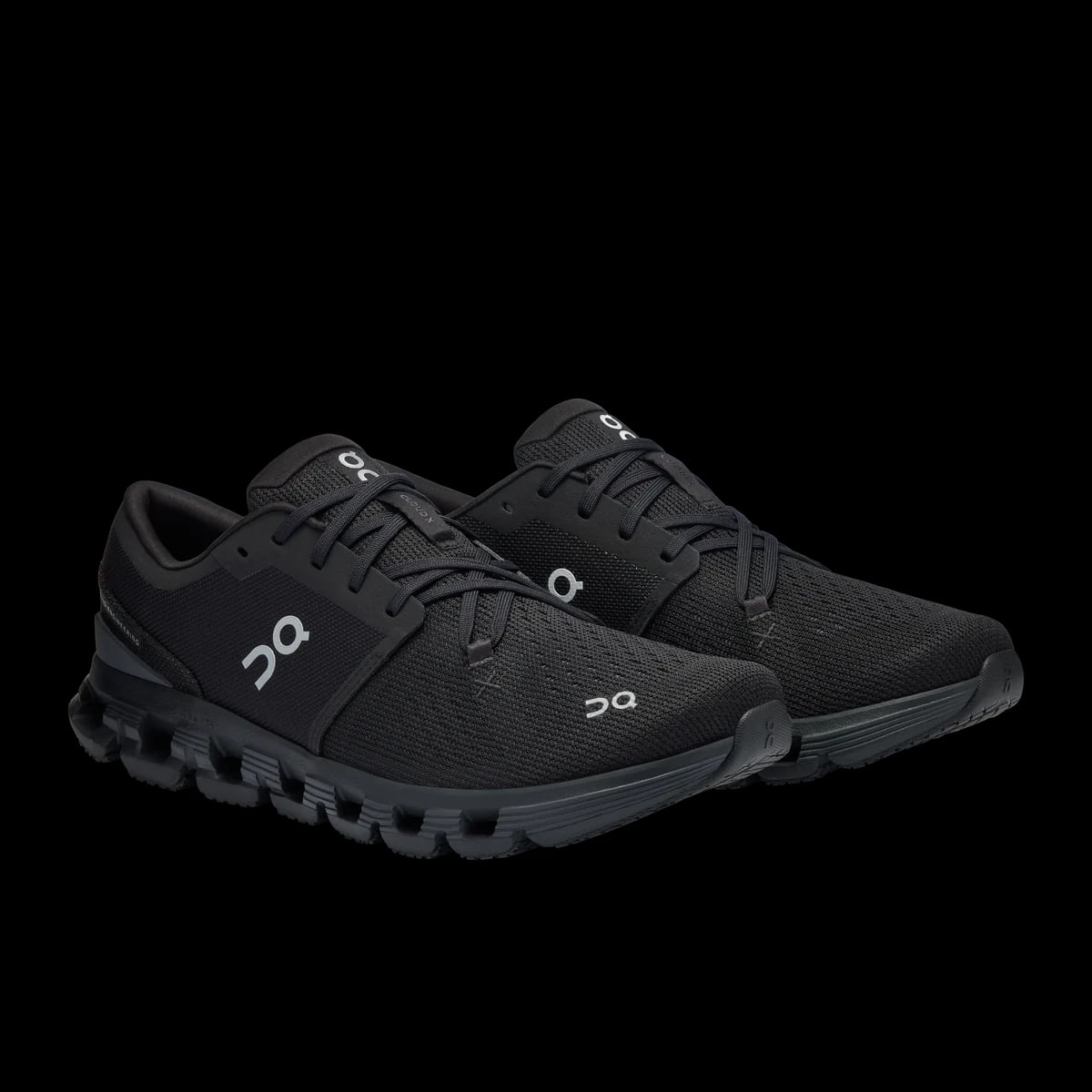 On Cloud X 4 — black / eclipse — pair view (official reference photograph)