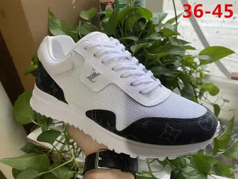 Louis Vuitton Run Away Sneaker — White / Black — supplied view