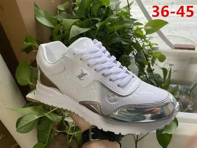 Louis Vuitton Run Away Sneaker — White / Silver — supplied view