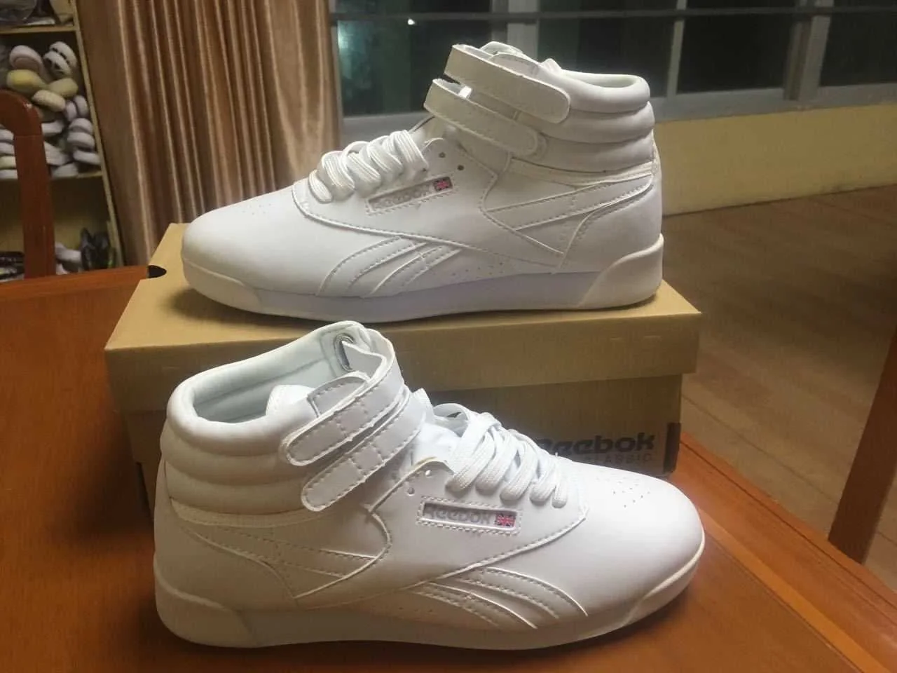 Reebok Freestyle Hi — White — supplied view