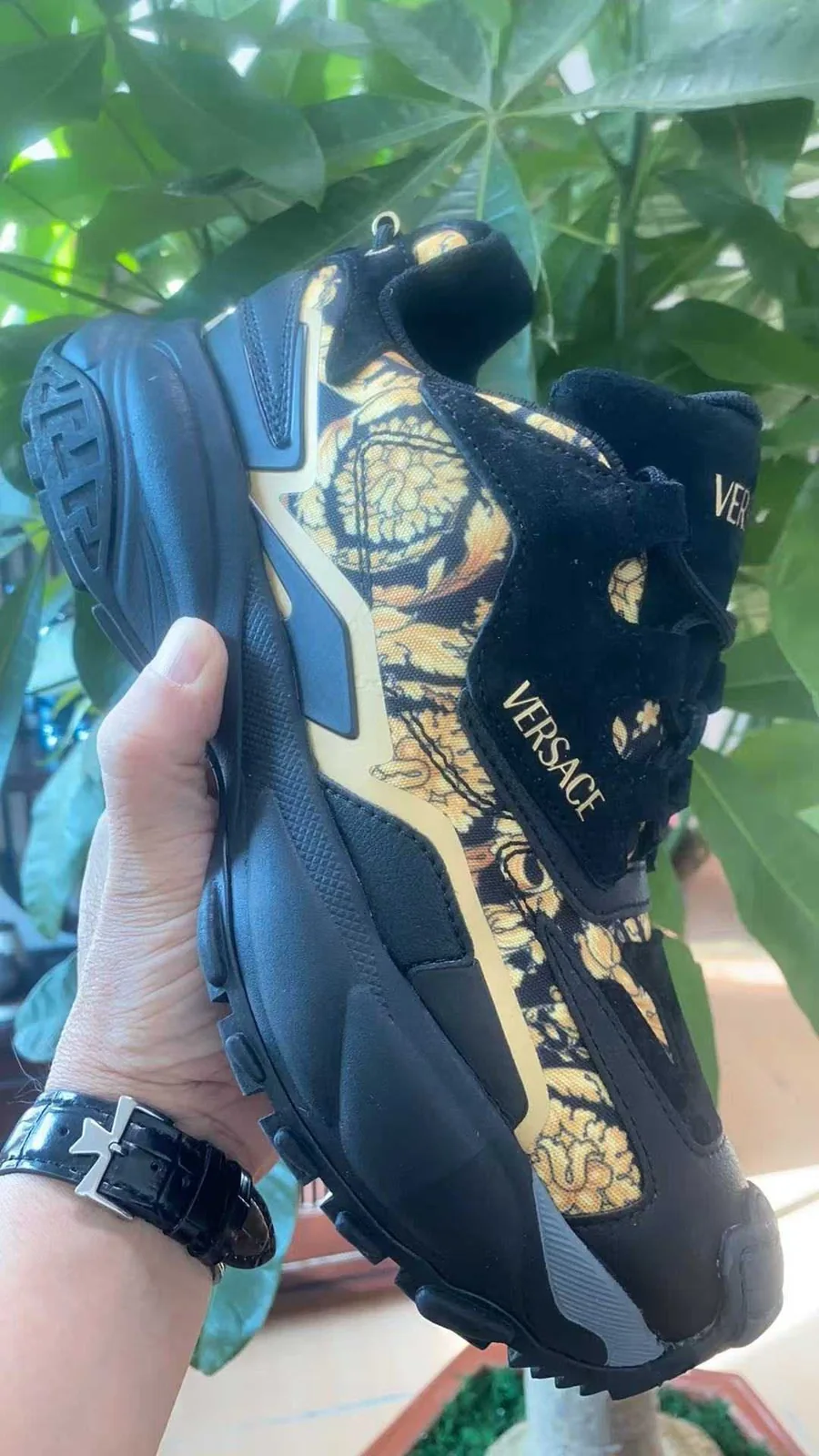 Versace Chain Reaction Sneakers — supplied view