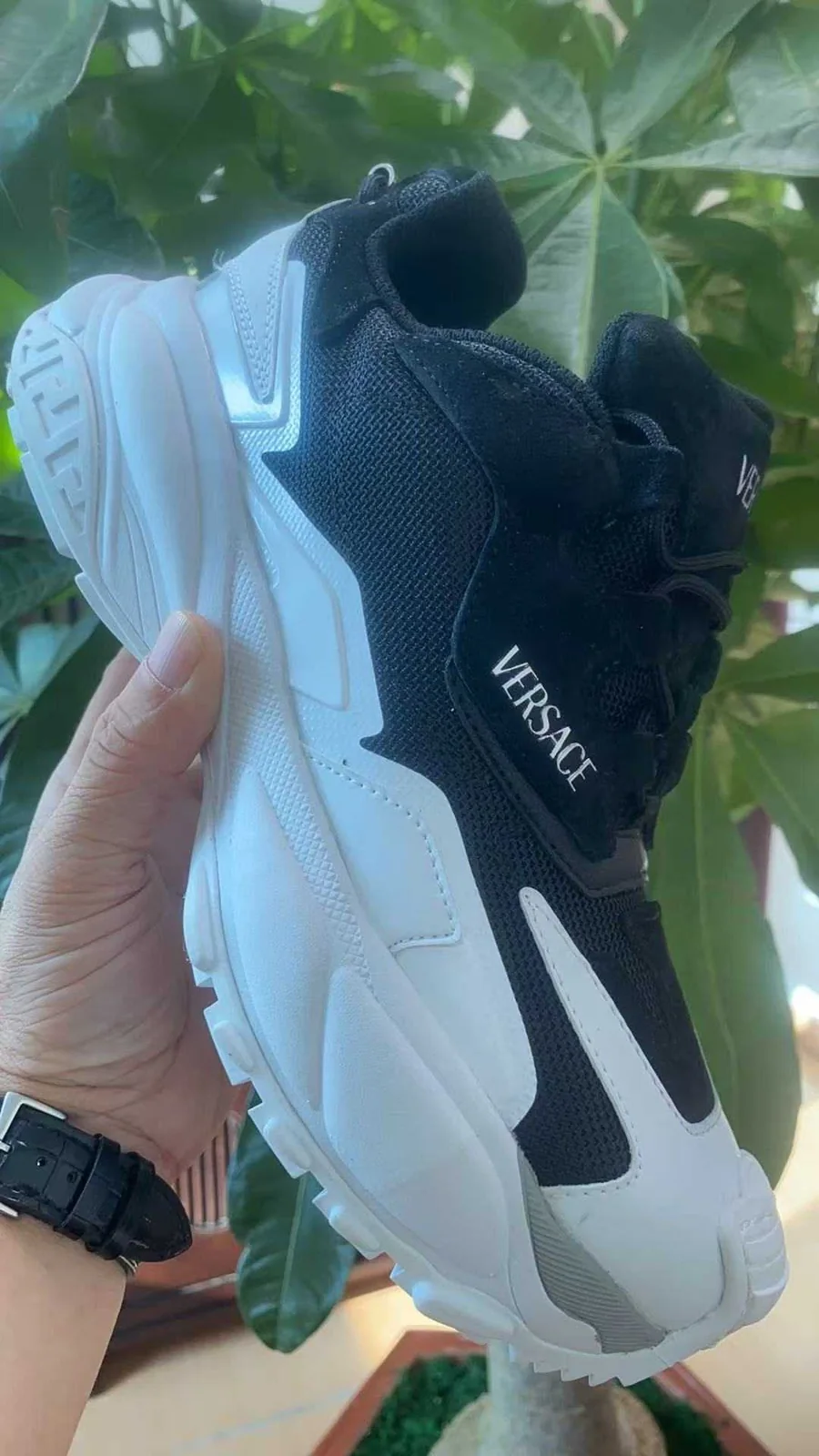 Versace Chain Reaction Sneakers — supplied view